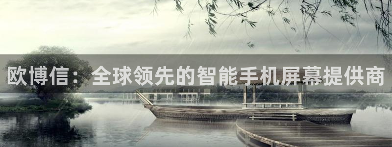 南宫NG在线预测：欧博信：全球领先的智能手机屏幕提供商
