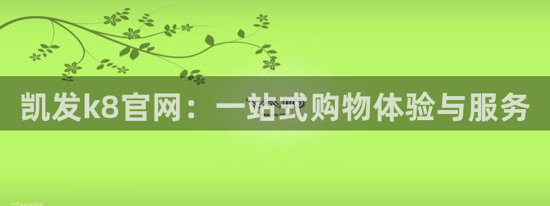 南宫NG哪个游戏好爆：凯发k8官网：一站式购物体验与服务